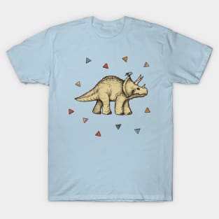 Triceratops & Triangles T-Shirt